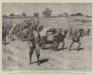 Krisen i Kina, First Coolie Corps, der bringer proviant til Peking til de britiske tropper