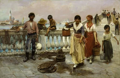Vandbærere, Venedig, 1884.