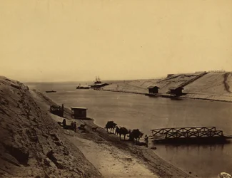 Lake Timsah, Suez fra overfor hytten