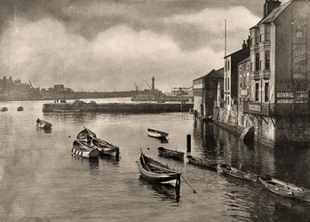 Udsigt over havnen, Whitby, North Yorkshire, c1889