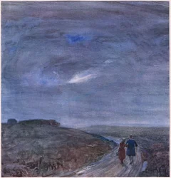 Flyvning, ca. 1920 (farvelitografi)