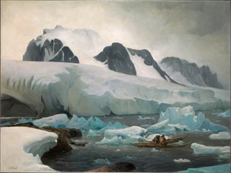 Eskimo-kajakker, kysset, 1842.