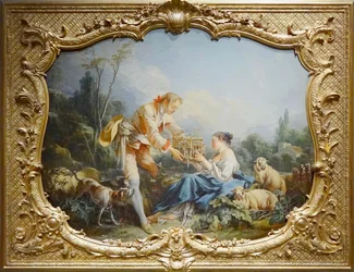 Boucher - Den medgørlige hyrde, Paris, Archives nationales, Hôtel de Soubise