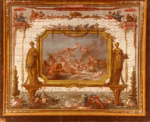 François BOUCHER, Maurice JACQUES - MODEL TIL TAPESTRY. Venus på vandet, GOB-28-001