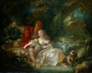 Tysk: Hyrdehund og hyrdinde pastoral