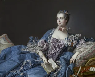 Portræt af Marquise de Pompadour 1721-1764, ca 1758