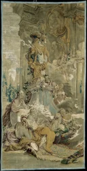 Psyches indgang til Amors palads [venstre fragment], fra The Story of Psyche