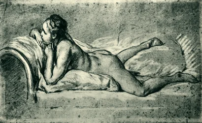 Liggende kvindelig nøgen, 1751, 1943