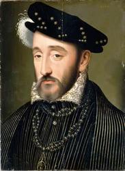 Portræt af kong Henrik II af Frankrig 1519-1559, 1547.