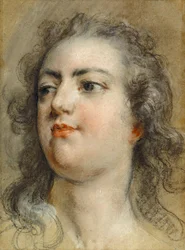 Hovedet af kong Ludvig XV