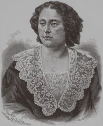 Portræt af prinsesse Nino Aleksandrovna Griboyedova født Chavchavadze, 1886
