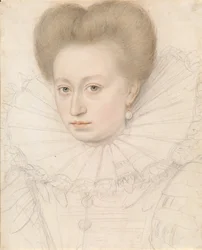 Portræt af en adelskvinde (Madame de Pellegars?)