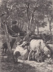 Hyrden, fra Le Magasin Pittoresque, ca. 1852.