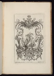 Cartouche med våbentrofæ, Livre d