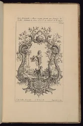 Cartouche med kvindebuste, Livre d