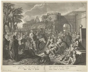 Kristi indtog i Jerusalem Kristus kommer ind i Jerusalem (titel på objekt)