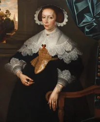 Portræt af Firenze-Marguerite de Renesse-Warfusée, grevinde af Grimbergen, 1641 (par 3114329)