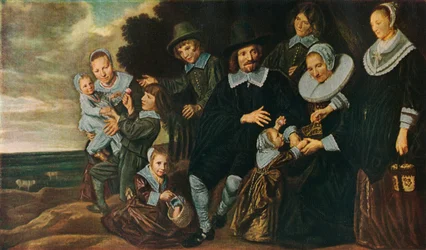 En familiegruppe i et landskab, 1647-50