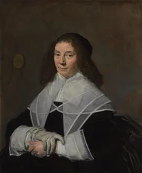 Hollandsk: Portræt af Dorothea Berck (1593-1684) Portræt af Dorothea Berck