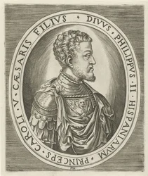 Portræt af kong Filip II, konge af Spanien