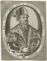 Portræt af kong Gustav I af Sverige Portrætter af konger, dronninger, prinser og prinsesser (serietitel)
