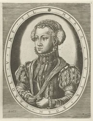 Portræt af dronning Mary af Bøhmen Portrætter af konger, dronninger, prinser og prinsesser (serietitel)