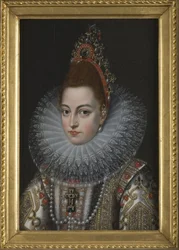 Isabelle Claire Eugenie af Østrig (Isabella af Østrig eller Isabella af Spanien), hertuginde af Bourgogne, ærkehertuginde af Østrig og Infanta af Spanien - Portræt af Infanta Isabella Clara Eugenia af Spanien (1566-1633), af Pourbus, Frans, den yngre (1569