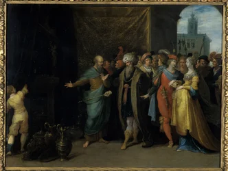 Krøsus viser Solon sine skatte, 1616-30