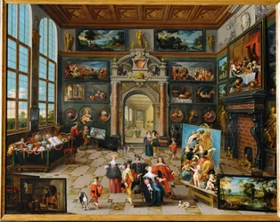 En samlers galleri (maleri på træ)