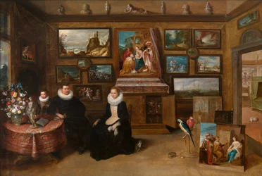 Samlingen af malerier af Sebastian Leerse, ca. 1610 (olie på panel)