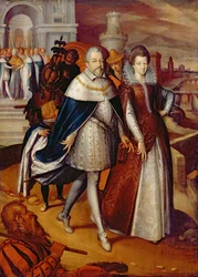 Portræt af Ferdinand I (1549-1609), storhertug af Toscana, og hans niece Marie (1573-1642), Henri IV