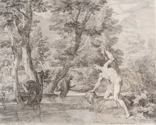 Narcissus og ekko, 1600-tallet.