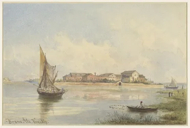 Udsigt over lagunen i Venedig
