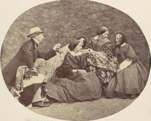 [Mathias Höusermann, Marie Antoine, Elise Höusermann og Pepe Wöss], 1850