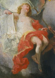 Engle, detalje fra Allegori om jesuitternes mission til hele verden, af Franz Anton Maulbertsch (1724-1796). Tyskland