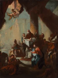 Studie til "Kristi fremstilling i templet" (til Sankt Ulrich, Wien)