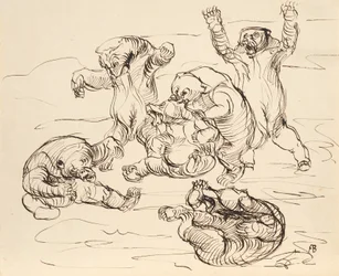 Slagende bjørne