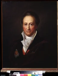 Portræt af forfatteren Johann Wolfgang von Goethe (1749-1832) (Portræt af forfatteren J.W. von Goethe). Maleri af Gerhard von Kugelgen (1772-1820), olie på lærred