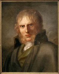Maleren Caspar David Friedrich (1774-1840). Maleri af Gerhard von Kugelgen (1772-1820), olie på lærred, ca. 1810-1820. tysk kunst
