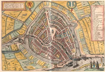 Gouda, Holland (gravering