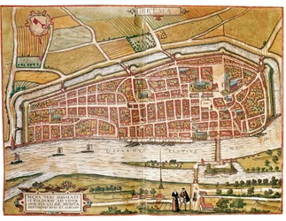 Kort over Bremen (gravering
