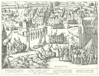Massehenrettelser udført af spanierne i Haarlem, Holland, 1573