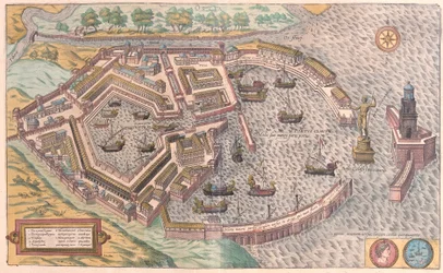 Ostia, det antikke Rom, Italien (gravering