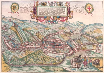 Serravalle, Vittorio Veneto (Treviso), Italien (gravering