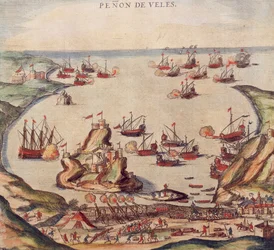 Den osmanniske korsar Khayr al-Din Barbarossa mod Charles V