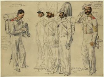Jacob Kotscheroffskoy, Tschumarinoff Semianoffs, Lumpoff Ismailoff, Sokoloff, feltwebel Gewdokimoff