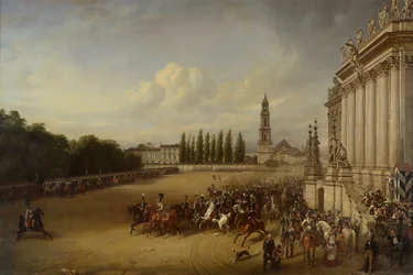 Parade i Potsdam i året 1817