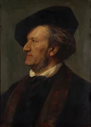 Portræt af komponisten Richard Wagner 1813-1883