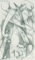 Franz Marc - Skitsebog fra marken - Blad 09