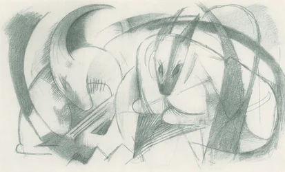 Franz Marc - Skitsebog fra marken - Blad 13